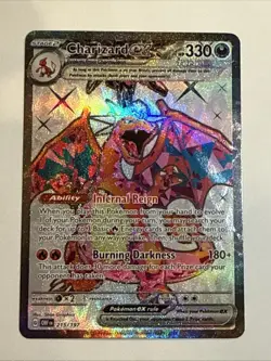 Pokemon TCG: Charizard ex (Ultra Rare Full-Art) Obsidian Flames #215/197 - Image 1