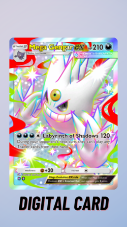 Mega Gengar EX Shiny Mega Shine Pokemon TCG Pocket 2 Star ⭐⭐ (English) - Image 1