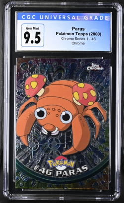 Pokemon Topps Chrome Paras 46 CGC 9.5 GEM MINT - Image 1