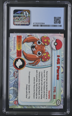 Pokemon Topps Chrome Paras 46 CGC 9.5 GEM MINT - Image 2
