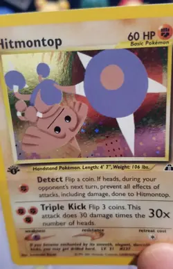 Hitmontop Holo 1st Edition NM 3/75 Neo Discovery Pokemon - Image 5