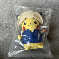 Pokemon Center × Van Gogh Museum: Pikachu Plush - 7 ¾ In. BRAND NEW & SEALED - Image 1