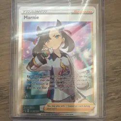 Pokemon TCG Marnie SWSH121 Black Star Promo English Full Art 2021 - Image 1