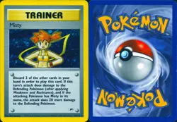 MISTY 18/132 HOLO RARE GYM HEROES POKEMON UNLIMITED HOLO MP - Image 3