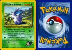 GIOVANNI'S NIDORAN M 76/132 COMMON GYM CHALLENGE POKEMON UNLIMITED LP - Image 3