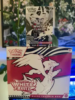 Pokemon Scarlet & Violet White Flare Elite Trainer Box Booster Bundle Promo - Image 3