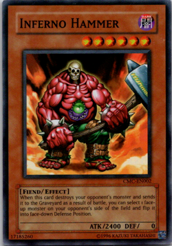 Inferno Hammer CMC-EN002 Yu-Gi-Oh! Video Game Super Rare Limited Edition VLP - Image 1
