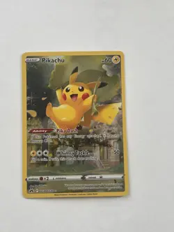 Pokemon TCG Crown Zenith: Galarian Gallery Pikachu Card GG30/GG70 NM-M Condition - Image 1