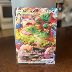 Pokemon Snorlax VMAX Holo 142/202 Swsh01 Ultra Rare Stage Vmax 340 HP Card - Image 1
