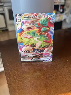 Pokemon Snorlax VMAX Holo 142/202 Swsh01 Ultra Rare Stage Vmax 340 HP Card - Image 3