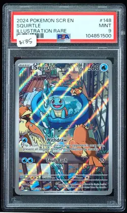 Squirtle #148/142 Stellar Crown PSA Mint 9 Pokemon Card - Image 1