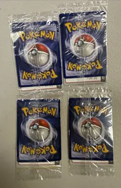 Set of 4 SEALED Black Star Promo WB Movie Pokemon Cards PIKACHU DRAGONITE MEWTWO - Image 2