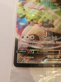 Snorlax VMAX JUMBO Card 142/202 Stamped Gamestop Promo Pokemon Sword & Shield - Image 5