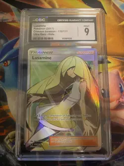 Pokemon TCG Lusamine Crimson Invasion Holo Full Art Ultra Rare Card 110/111 - Image 1