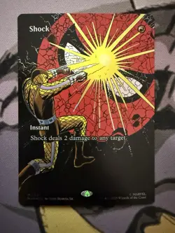Shock 0027 Borderless FOIL Spider Man MTG Magic The Gathering Card NM - Image 1