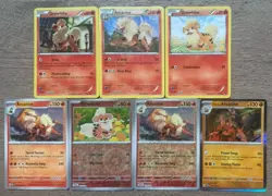 Growlithe, Arcanine, Hisuian Arcanine 7 Card Lot Pokemon TCG - Image 1