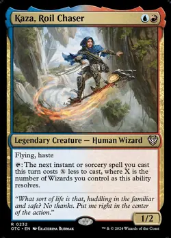 MTG Kaza, Roil Chaser (232/396) Outlaws of Thunder Junction Commander NM - Image 1