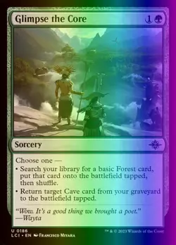 MTG Glimpse the Core (186/535) The Lost Caverns of Ixalan LP FOIL - Image 1