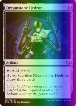 MTG Magic the Gathering Dreamstone Hedron (307/794) Commander Legends LP FOIL - Image 1