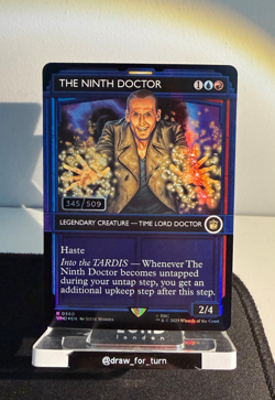 MTG The Ninth Doctor *SERIALIZED FOIL* | Doctor Who (345/509) | Near Mint ✨ - Image 1