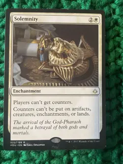 MTG Magic the Gathering Solemnity Hour of Devastation Rare - Image 1