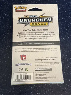 POKEMON TCG UNBROKEN BONDS HANGER BOX FACTORY SEALED - Image 2