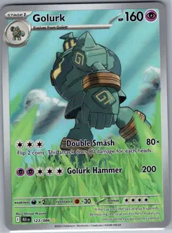 Golurk 123/086 SV: Black Bolt - Pokemon Card - NM - Image 1