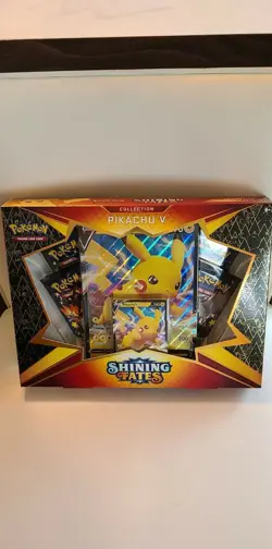 Pokemon Shining Fates Training Card Game Pikachu V Box Factory Sealed 820650828690 - Image 1