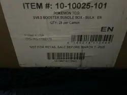 Pokemon Prismatic Evolutions (SV8.5) Booster Bundle CASE! 25 Bundles - 150 Packs - Image 2