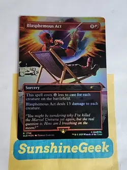 Blasphemous Act (1756) (Rainbow Foil) Secret Lair Drop Foil - Image 1