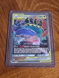Pokemon Naganadel & Guzzlord GX 158/236 Sm-Cosmic Eclipse Holo - Image 1
