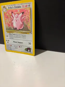ERIKA'S CLEFABLE 3/132 HOLO RARE GYM HEROES POKEMON UNLIMITED HOLO HP - Image 3