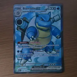 Blastoise ex 184/165 Sv: Scarlet & Violet 151 Holo Ultra Rare Pokemon - Image 1