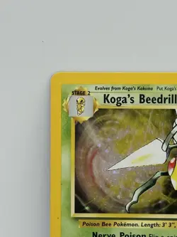 Pokemon Kogas Beedrill #15 Gym Challenge Holo Rare LP - Image 3