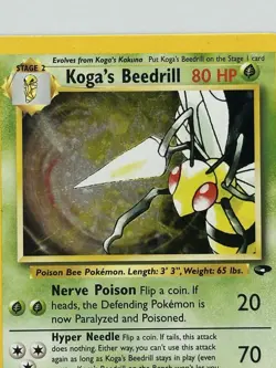 Pokemon Kogas Beedrill #15 Gym Challenge Holo Rare LP - Image 5