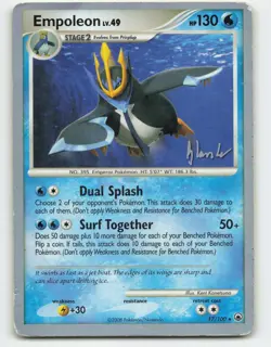 2008 Pokemon, Majestic Dawn, #17/100 Empoleon, Rare, 2008 World Championships DL - Image 1