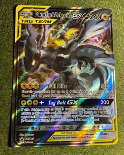 Pokemon TCG Pikachu & Zekrom GX SM168 - NM! - Image 1