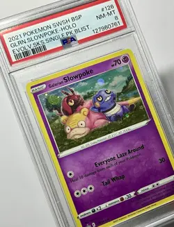 Order: NIKAUS Galarian Slowpoke SWSH126 •PSA 8 NM-MT• HD SWIRL SWSH: Promo - Image 5