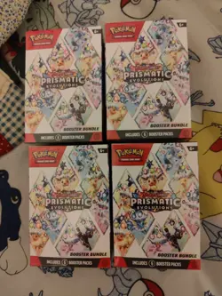 Pokemon TCG Prismatic Evolutions Booster Bundle Lot of x4 (SEALED) - Image 1