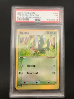 Pokemon Treecko Reverse Foil Promo Black Star 003 PSA 7 NM - Image 1
