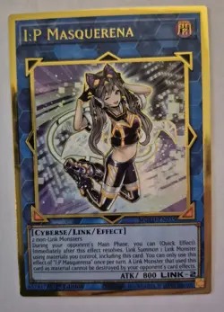 I:P MASQUERENA - 1ST EDITION MGED-EN035 GOLD RARE MINT/NM YUGIOH! - Image 2