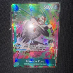 One Piece TCG OP-15/EB04 Roronoa Zoro OP13–037 Treasure Rare - Image 1
