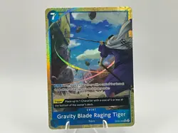 Gravity Blade Raging Tiger (Alternate Art) OP06-058 Premium Booster Vol. 2 TCG - Image 1