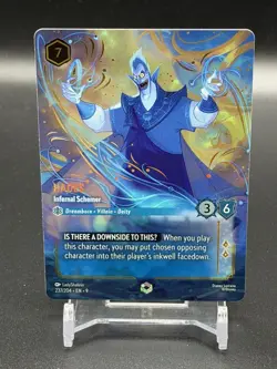 Disney Lorcana Fabled HADES ~ Infernal Schemer 237/204 ENCHANTED! - Image 1
