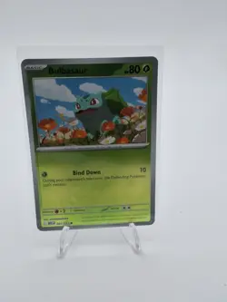 001/132 Bulbasaur 2026 Pokemon Day League Stamped Promo Card Mega TCG Play - Image 1