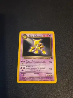 Pokemon TCG Dark Alakazam Card 18/82 Non-Holo, Vintage, LP Condition - Image 1