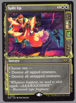 Split Up 0304 Non Foil Rare Showcase Duskmourn MTG Near Mint - Image 1