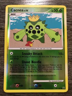 Cacnea 67/127 Platinum Reverse Holo Common Pokemon Card NM - Image 1