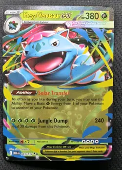 Mega Venusaur ex 003/132 Mega Evolution Pokemon Card Near Mint Pack Fresh! - Image 1