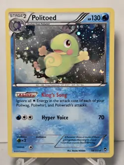2014 Politoed 18/111 Holo Rare Furious Fists Pokemon TCG Card - Image 1